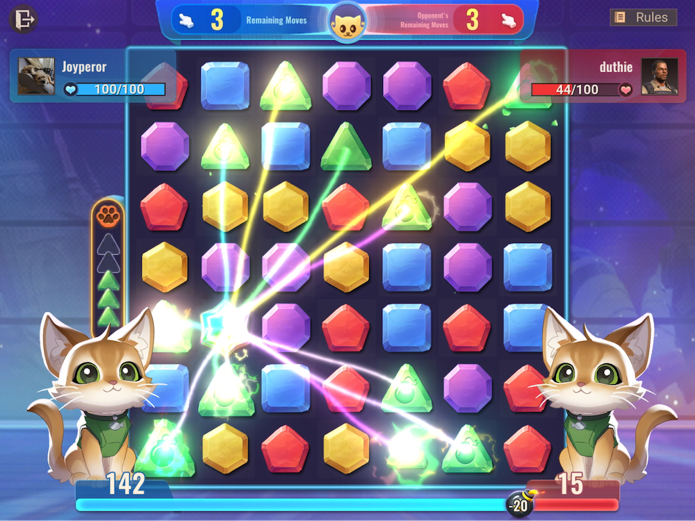 Paw-Some Puzzle Party Match3 minigame