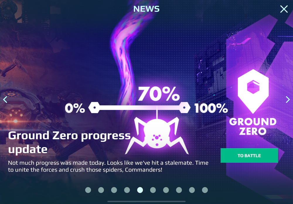 In War Robot’s Extermination PvE mode, players must destroy enemies together to reach a milestone and receive rewards.